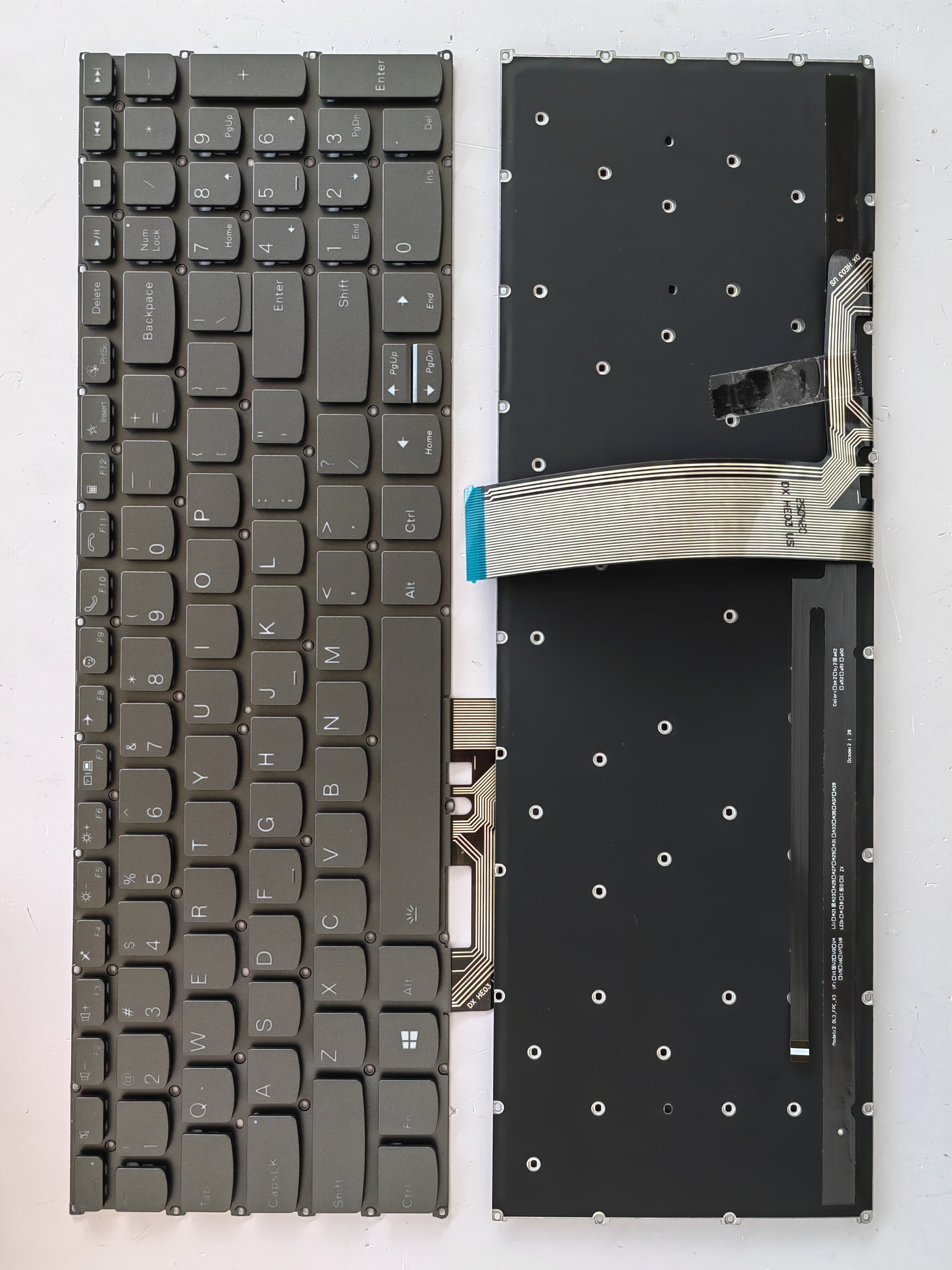 Picture of New Replacement Laptop Keyboard For LENOVO AIR 15 2021/S550-15/ideapad 5-15/15ACL/15ITL Grey Backlit (OEM) US Layout